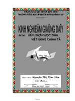 Sáng kiến kinh nghiệm Rèn luyện học sinh viết đúng