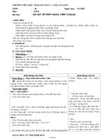 Giáo án môn Toán lớp 2 - Trường tiểu học Vĩnh Nguyên 2 - Tuần 34