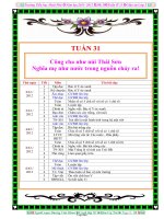 Giáo án lớp 3 - Tuần 31 - Trường tiểu học Hoài Phú