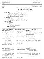 Giáo án Số học 6 - Ôn tập chương III (Tiếp theo) - Năm học 2007-2008 - Mạch Hương Mai