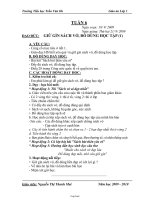 Giáo án Lớp 1 - Tuần 6 - Năm học 2009-2010 - Nguyễn Thị Thanh Mai