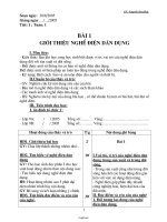 Giáo án Công nghệ 9 - GV: Nguyễn Duy Đức