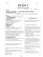 Giáo án Lớp 3 - Tuần 7 - Năm học 2006-2007 - Nguyễn Thị Hạnh