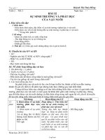 Giáo án môn Công nghệ 7 tiết 25: Sự sinh trưởng và phát dục của vật nuôi