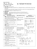 Giáo án Đại số 9 - GV: Nguyễn Tấn Thế Hoàng - Tiết 36: Trả bài thi học kỳ I