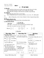 Giáo án Đại số 7 tiết 9 đến 12