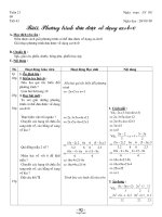 Giáo án Đại số 8 - Tiết 43: Phương trình đưa được về dạng ax + b = 0