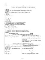 Giáo án môn Đại số 8 tiết 42: Phương trình bậc nhất một ẩn và cách giải