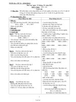 Thiết kế bài học khối 1 - Tuần học 21 năm 2013