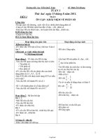 Giáo án giảng dạy Tuần 8 Lớp 3