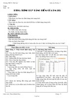 Giáo án môn Tin học 7 tiết 40: Bài thực hành 6: Trình bày bảng điểm của em