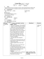 Giáo án môn Tiếng Anh 11 - Unit 8 Lesson: Speaking - Period 62: Preparation