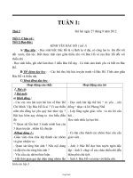 Thiết kế bài dạy các môn lớp 1 - Tuần lễ 1