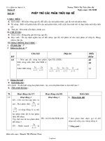 Giáo án Đại số 8 - Tiết 30: Phép trừ các phân thức đại số - Năm học 2008-2009 - Nguyễn Văn Thanh