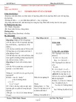 Giáo án môn học Số học lớp 6 - Tuần 1 - Tiết 1: Tập hợp, phân tử của tập hợp (Tiếp)