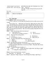 Đề kiểm tra học kì I năm học 2011- 2012 môn : Ngữ văn 7 thời gian: 90 phút ( không kể thời gian giao đề)