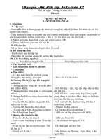 Giáo án lớp 3 - Tuần 12 - Nguyễn Thị Hà