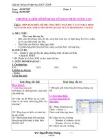 Giáo án Tin học 8 - Tuần 1-15 - Năm học 2007-2008 - Nguyễn Duy Hưng