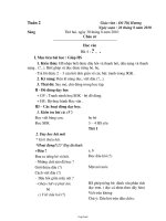 Giáo án Lớp 1 - Tuần 2 - Năm học 2010-2011 - Đỗ Thị Hương