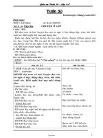 Thiết kế bài dạy lớp 1 - Trường Tiểu học Quang Trung - Tuần 30