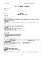 Giáo án các môn học khối lớp 2 - Tuần lễ 12 - Trần Thị Hoa