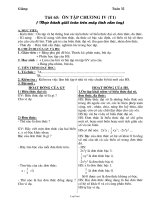 Giáo án môn Toán lớp 7 - Học kì II - Tiết 65, 66