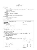 Giáo án Toán 2 tuần 4 tiết 5: Luyện tập