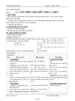 Giáo án lớp 6 môn học Đại số - Tiết 21 - Bài 11: Dấu hiệu chia hết cho 2 , cho 5