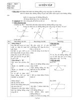 Giáo án môn học Hình học lớp 7 - Tiết 7: Luyện tập