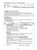 Giáo án Tự nhiên xã hội tiết 18: Thực hành: giữ trường học sạch, đẹp