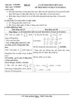 Giáo án môn Toán lớp 7 - Chương 1: Số hữu tỉ, số thực - Tiết 13: Số thập phân hữu hạn số thập phân vô hạn tuần hoàn