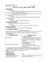 Giáo án môn học Vật lý lớp 7 - Tiết 29 – Bài 25: Hiệu điện thế