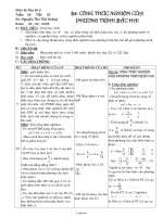 Giáo án Đại số 9 - GV: Nguyễn Tấn Thế Hoàng - Tiết 53: Công thức nghiệm của phương trình bậc hai