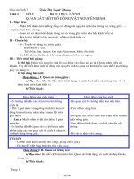 Giáo án Sinh học lớp 7 tiết 3: Thực hành quan sát một số động vật nguyên sinh