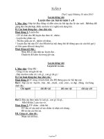 Thiết kế bài dạy lớp 2 - Tuần 9 năm học 2010