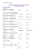 Nội dung bài tập ôn tập học kì I Toán lớp 7