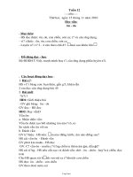 Giáo án Lớp Một – Tuần 12 - Chuẩn kiến thức kỹ năng