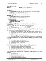 Giáo án Ngữ văn 8 - Tiết 41: Kiểm tra văn 1 tiết - Năm học 2006-2007 - Dương Thị Thảo Trang