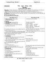 Giáo án môn học lớp 5 - Trường tiểu học Phú Đa 3 - Tuần 22