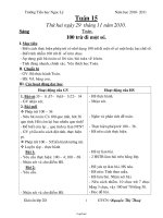 Giáo án các môn học khối lớp 2 - Tuần 15 - Trường Tiểu học Ngọc Lý