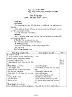 Kế hoạch bài học lớp 1 - Tuần 2, thứ 4