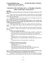 Giáo án Vật lí Khối 8 - Tiết 7: Ôn tập - Năm học 2010-2011