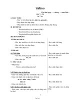 Bài soạn các môn khối 1 - Tuần 19