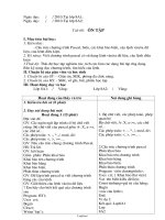 Giáo án Tin học 8 - Tiết 68-69 - Năm học 2010-2011