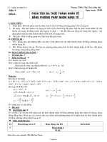 Giáo án Đại số 8 - Tiết 11: Phân tích đa thức thành nhân tử bằng phương pháp nhóm hạng tử - Nguyễn Văn Thanh