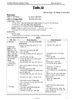 Thiết kế bài dạy lớp 1 - Trường Tiểu học Quang Trung - Tuần 15