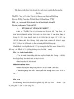 Tiểu luận Xây dựng chiến lược kinh doanh Công ty Cổ phần Vận tải và thuơng mại dịch vụ Đất Cảng