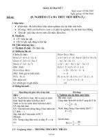 Giáo án môn học Đại số 7 - Tiết 67: Nghiệm của đa thức một biến