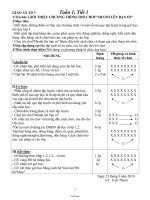 Giáo án môn Thể dục 3 (chuẩn kiến thức)