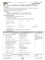 GA Đại số 7 – THCS Phước Hòa - Tiết 8: Luỹ thừa của một số hữu tỉ (tt)